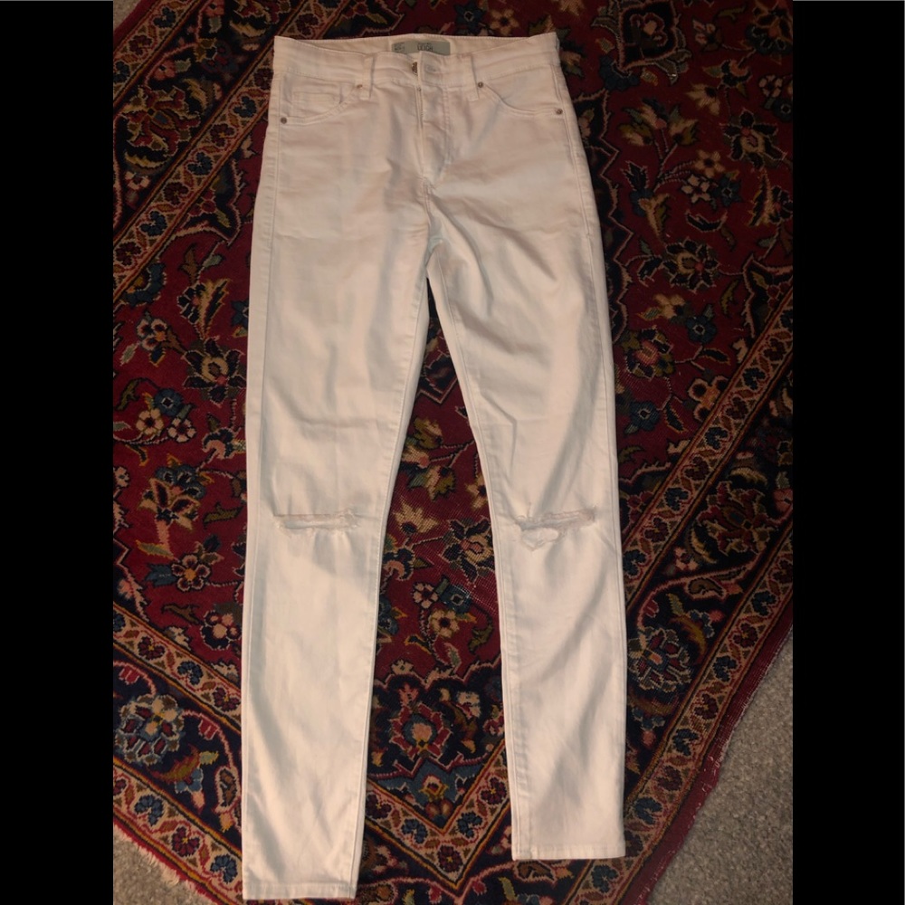 White Topshop jeans - high waisted